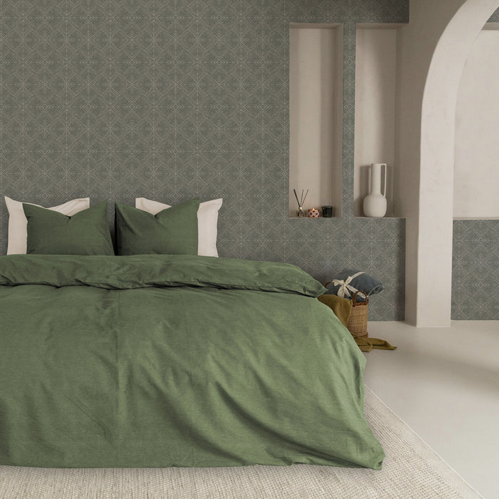 Kayori vliesbehang Kyushu - Blauw