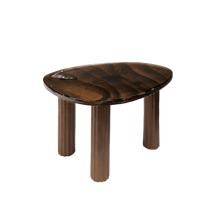 Giga Meubel - Salontafel Koper Glas - 62x45x40cm - Eclipse