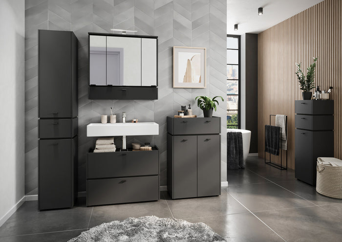 Germania Modesto Grafiet Badkamerkast Laag