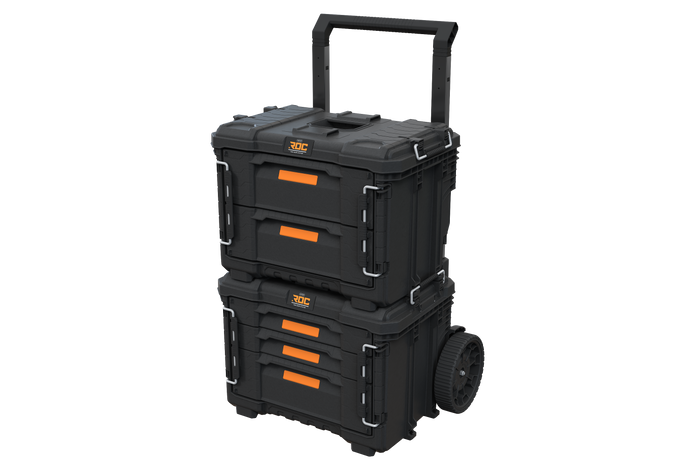 Keter Pro Gear XL Gereedschapswagen met 2 koffers - 5 lades - 64x47x79