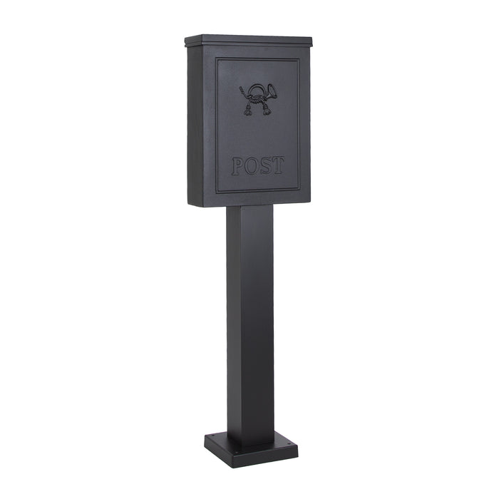 KS Verlichting B9A brievenbus matzwart staand