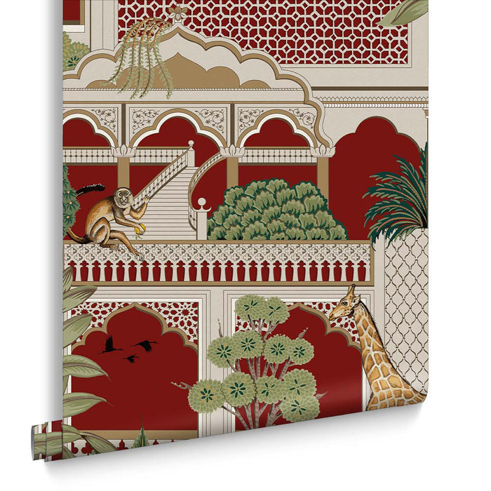 Graham & Brown Vliesbehang - Animahal Alizarin
