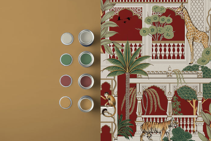 Graham & Brown Vliesbehang - Animahal Alizarin