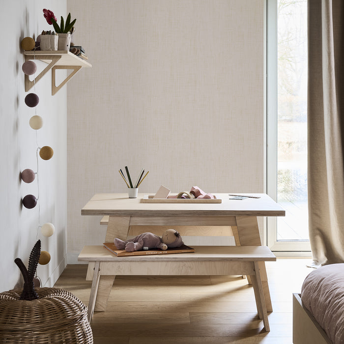 vtwonen vliesbehang - linnen gold - cotton