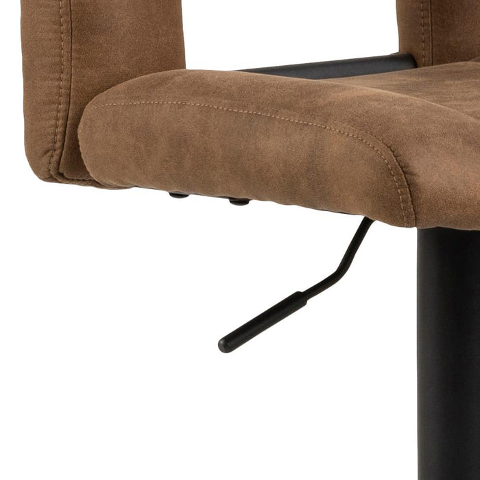 Giga Living - Barkruk Lichtbruin|Zwart - Zithoogte 83cm - Wistad - Set van 2