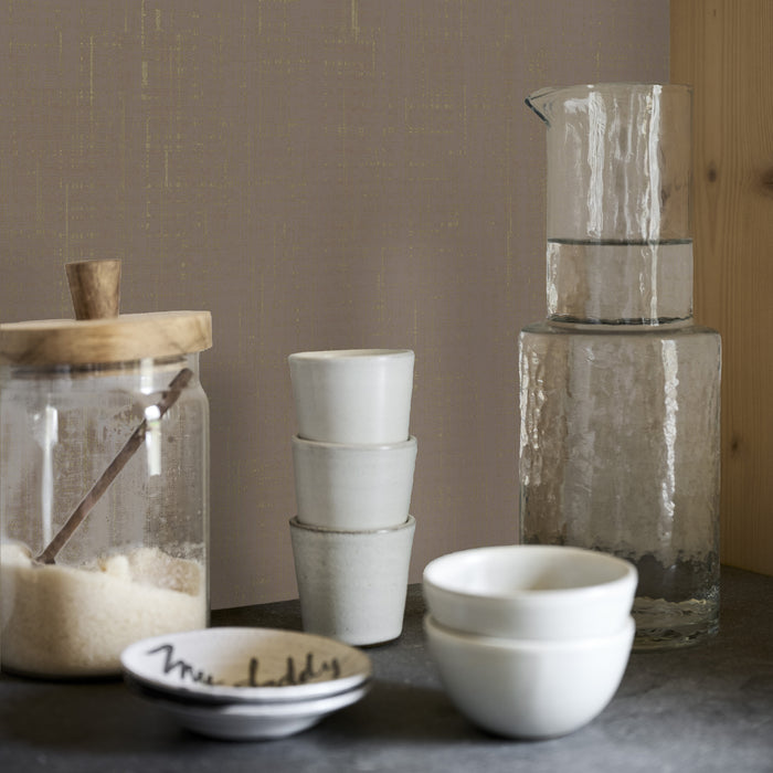 vtwonen vliesbehang - linnen gold - soft clay