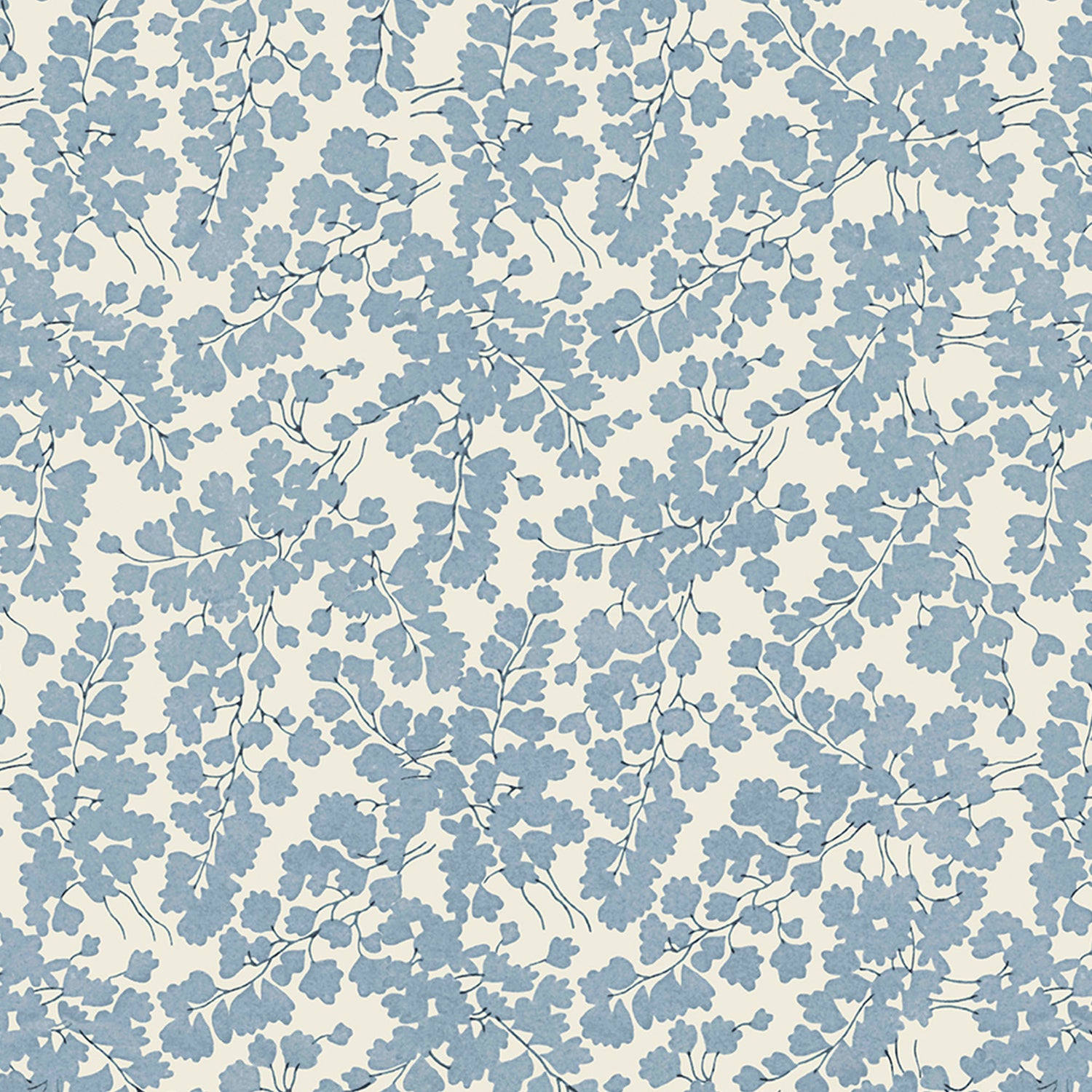 Laura Ashley Cariad Spray Behang - Planten - 10mx52cm - Blauw