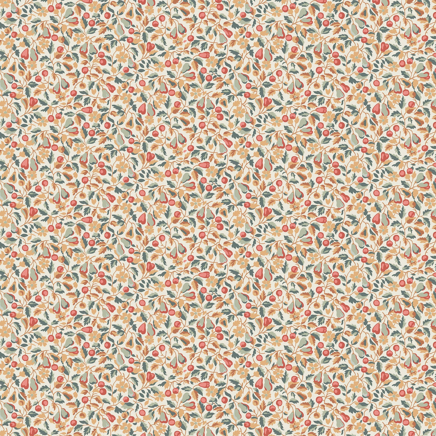 Laura Ashley Devons Grove Behang - Planten - 10mx52cm - Oranje