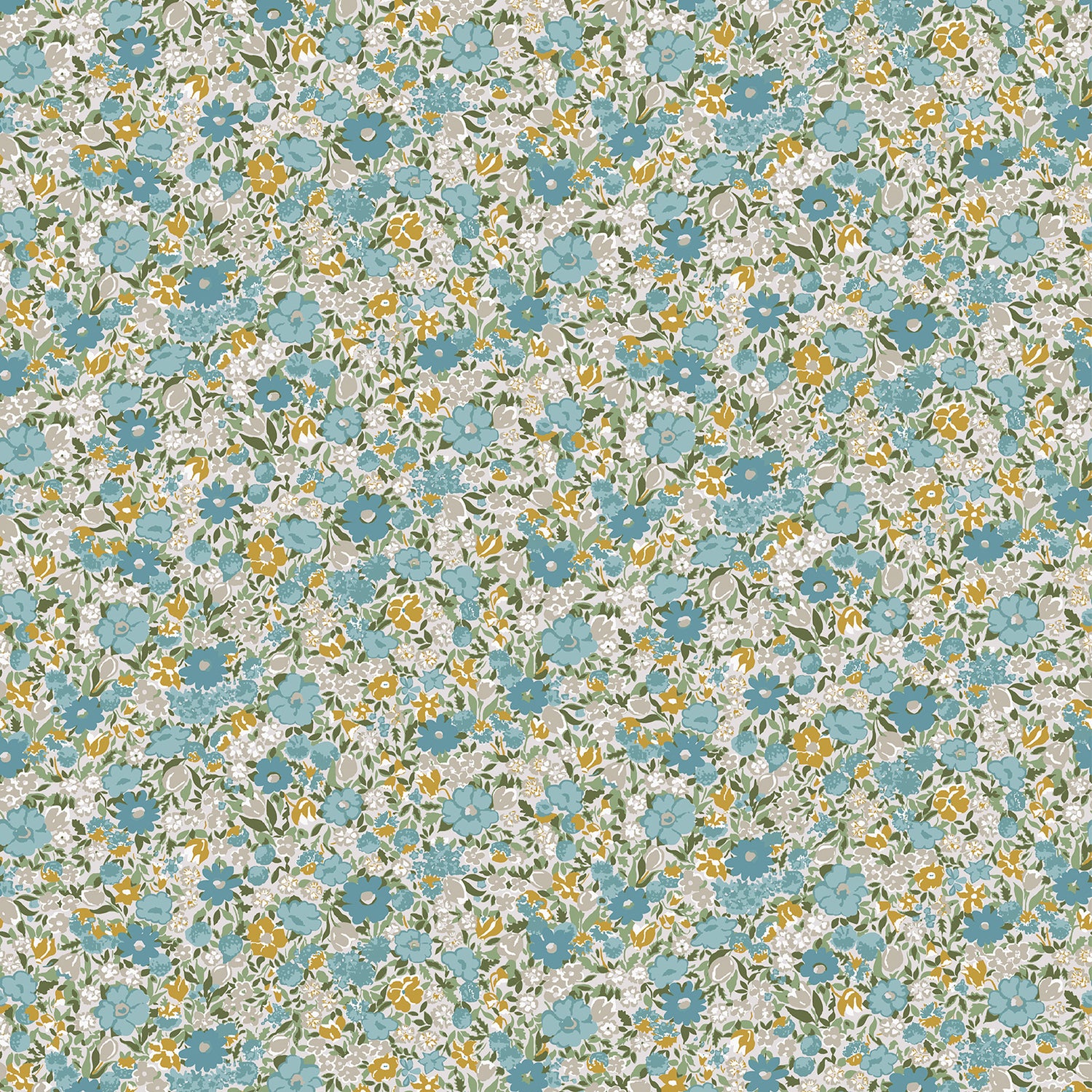 Laura Ashley Loveston Behang - Bloemen - 10mx52cm - Blauw