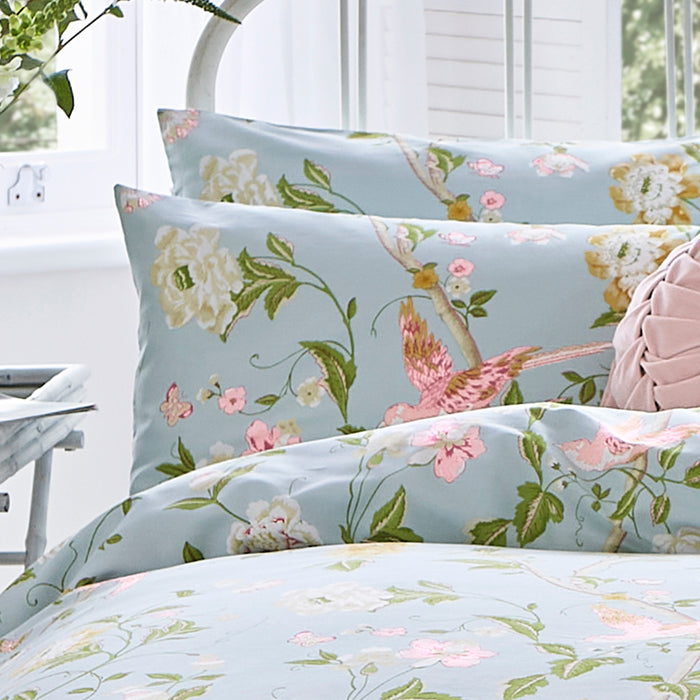 Laura Ashley Summer Palace Duckegg Dekbedovertrek Tweepersoons 200 x