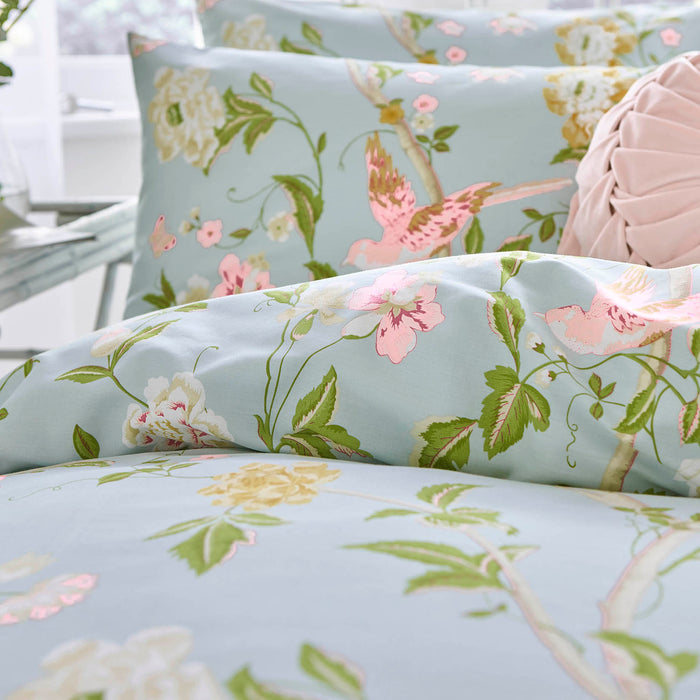 Laura Ashley Summer Palace Duckegg Dekbedovertrek Tweepersoons 200 x