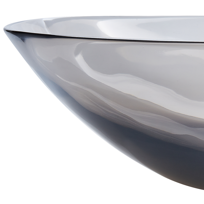 Beliani - MOENGO - Wastafel - Zwart - Solide ondergrond