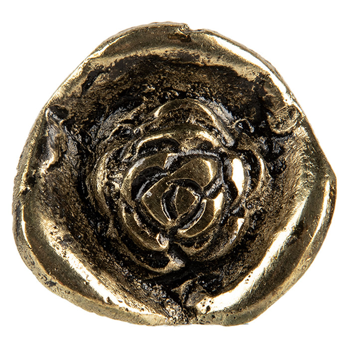 Clayre & Eef Deurknop Bloem Ø 3x3 cm Goudkleurig Metaal