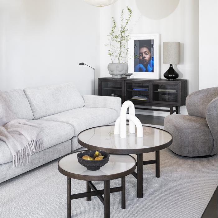 Rowico Home Marsden Ronde Houten Salontafel Ø 90 cm - Bruin