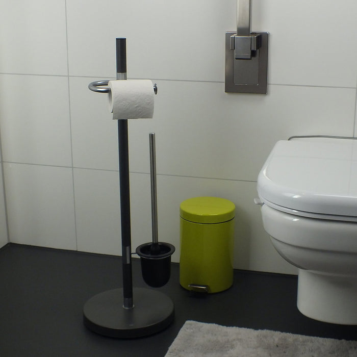 Kela - Sinerio Toiletrol en wc-bostel Houder - Antraciet - Kela