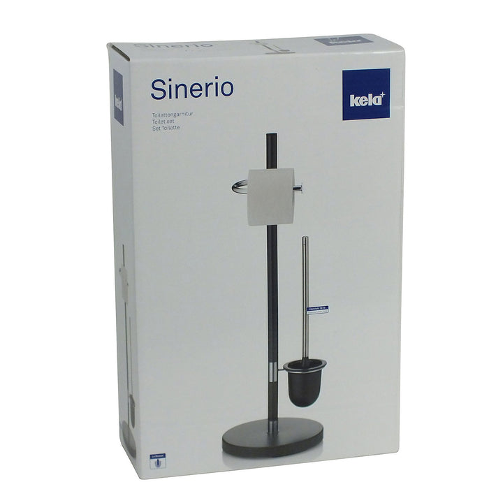 Kela - Sinerio Toiletrol en wc-bostel Houder - Antraciet - Kela