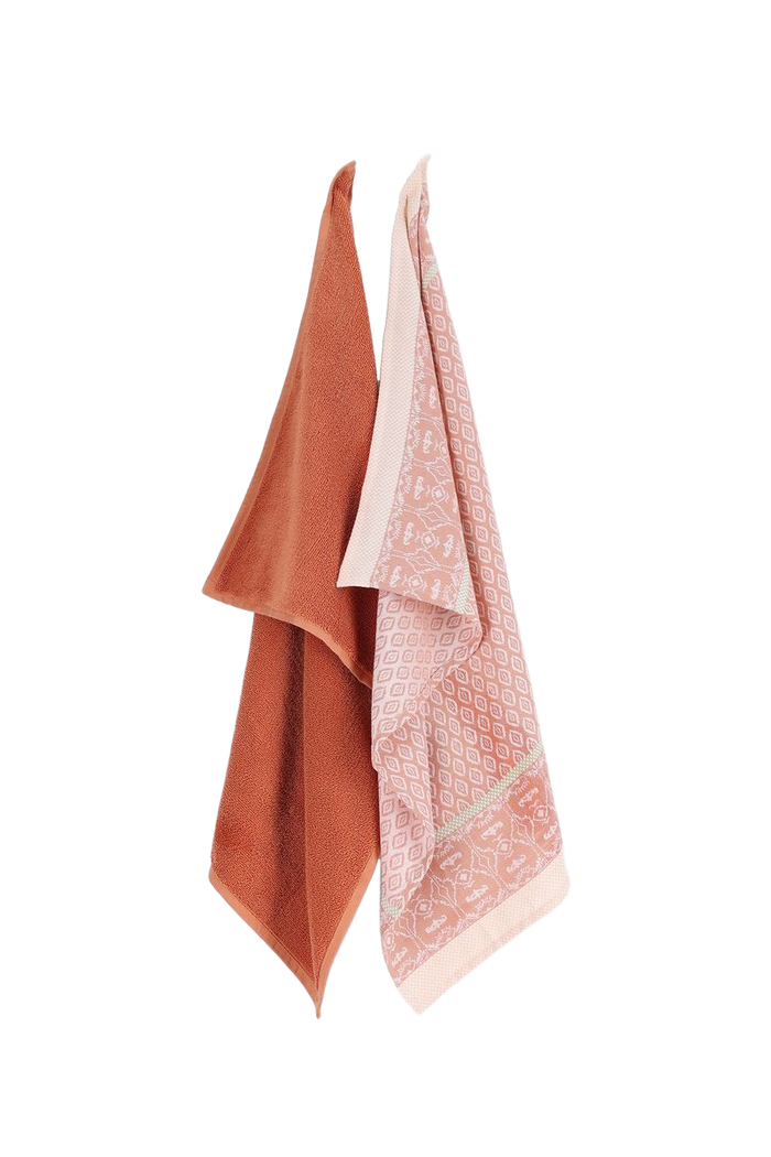 Sissy-Boy Lichtroze handdoek en theedoek