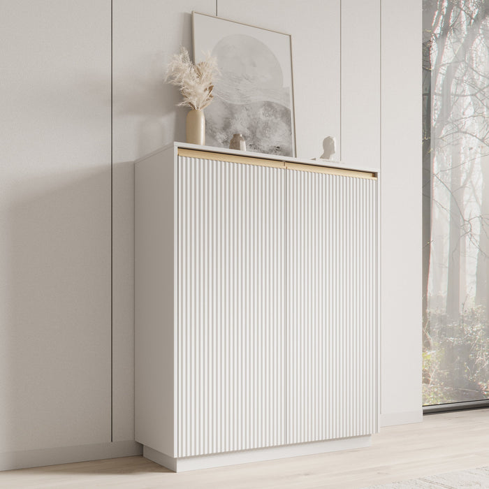 Meubella - Dressoir Remy 2 - Wit - 104 cm