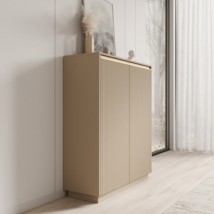 Meubella - Dressoir Remy 2 - Beige - 104 cm