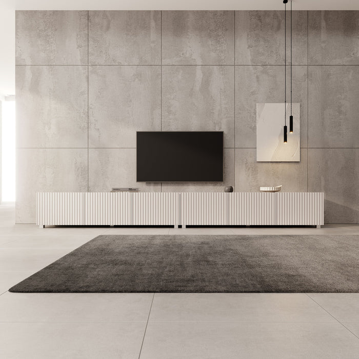Meubella - TV-Meubel Kenderes - Beige - 300 cm