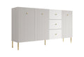 Meubella - Dressoir Vermont - Wit - 180 cm