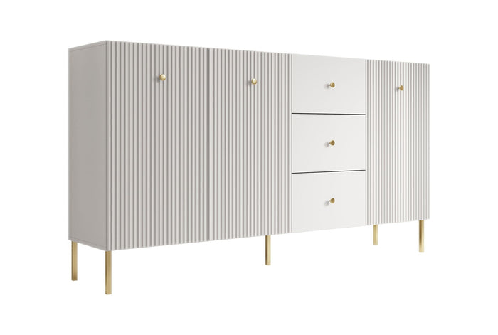 Meubella - Dressoir Vermont - Wit - 180 cm