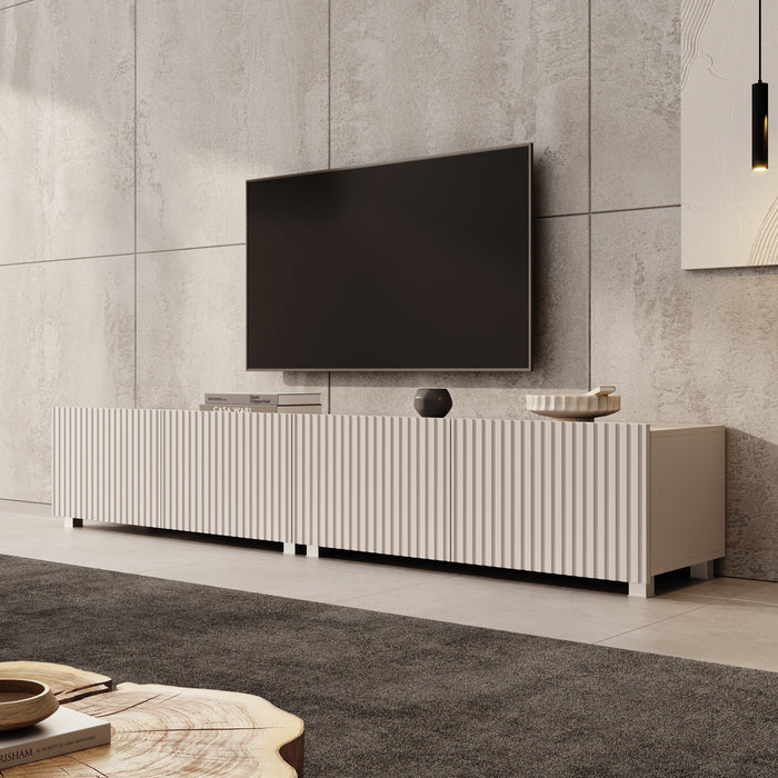 Meubella - TV-Meubel Kenderes - Beige - 200 cm