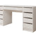 Meubella - Bureau Avio 2 - Wit hoogglans - 154 cm