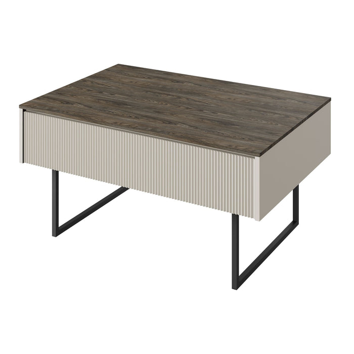 Meubella - Salontafel Linq - Beige - 100 cm