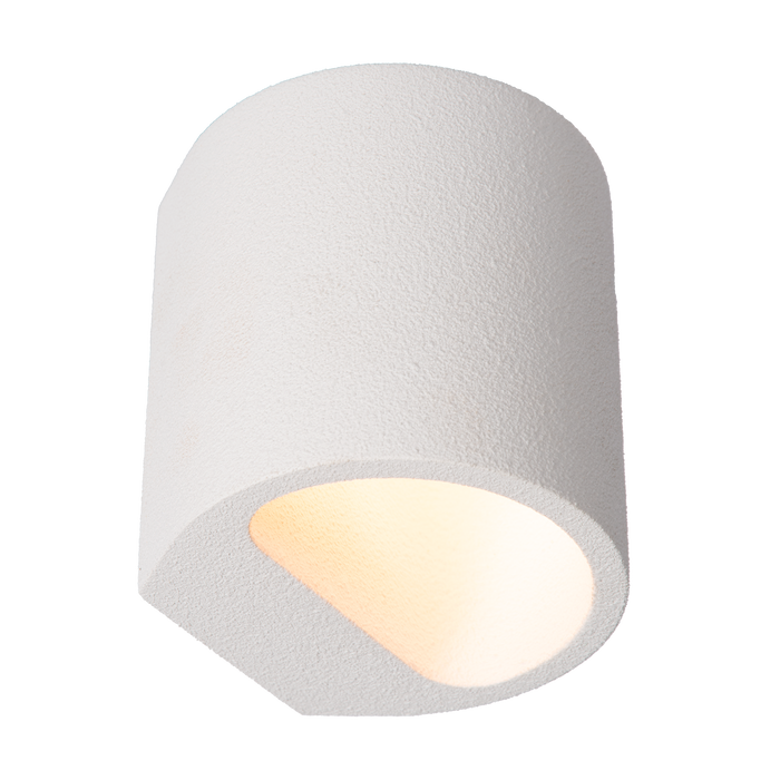 Atmooz Antonio Wandlamp - 11x10x12 cm - Wit Gips - Verfbaar