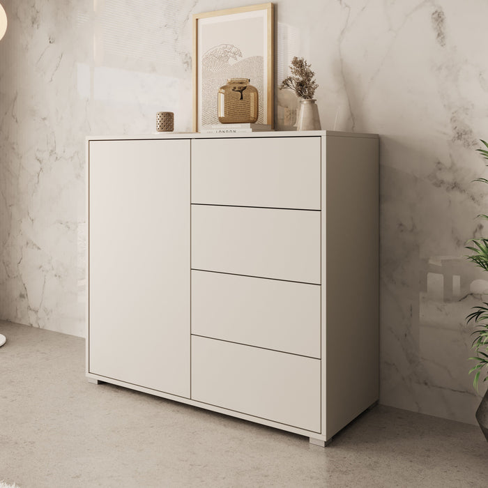 Meubella - Dressoir Gideon - Beige - 100 cm