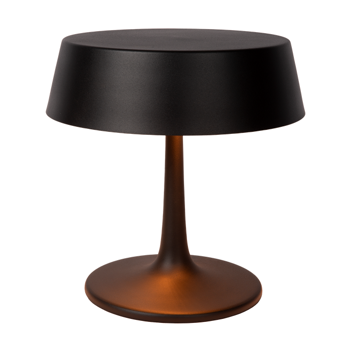 Atmooz - Tafellamp Matcha - Zwart & Goud - Ø 28 cm - Metaal - Dimbaar