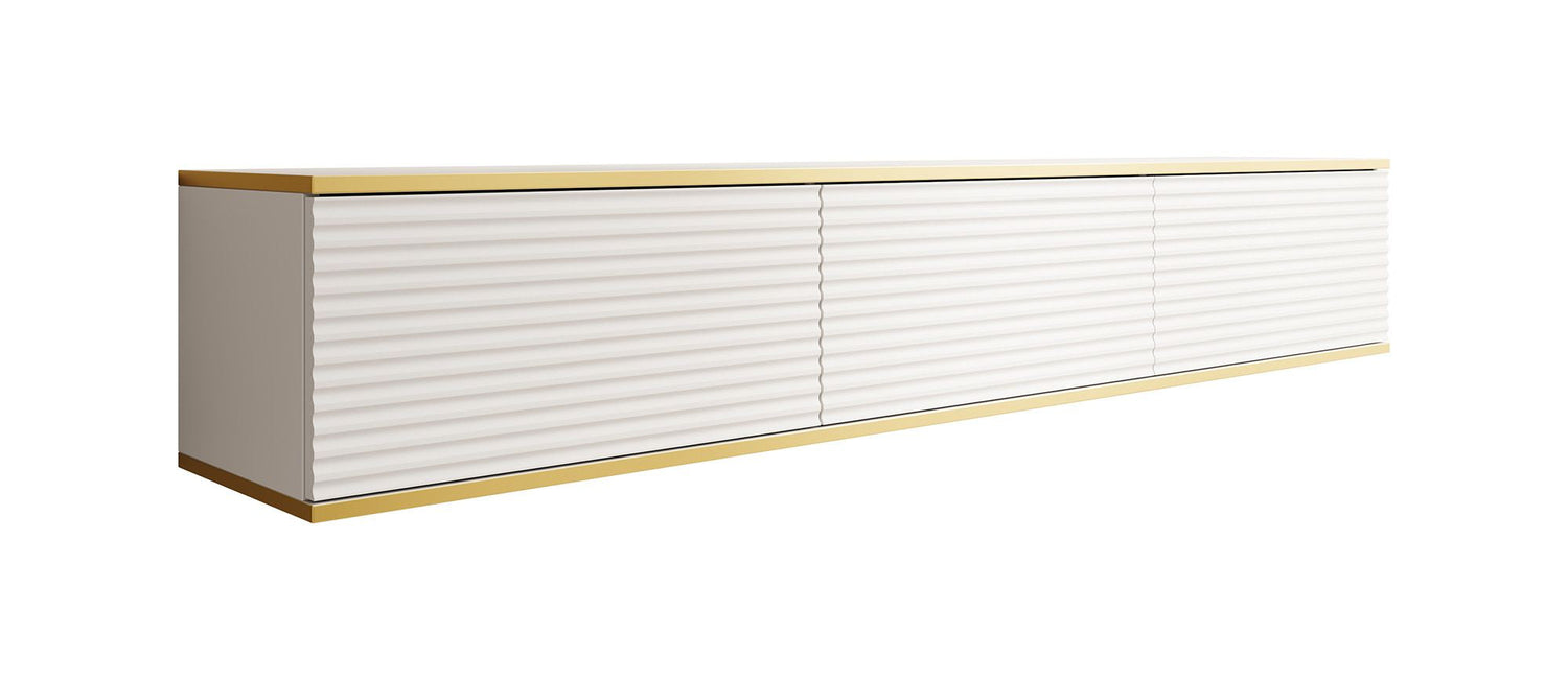 Meubella - TV-Meubel Orleans 2 - Wit - 175 cm