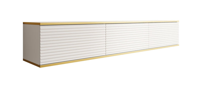 Meubella - TV-Meubel Orleans 2 - Wit - 175 cm