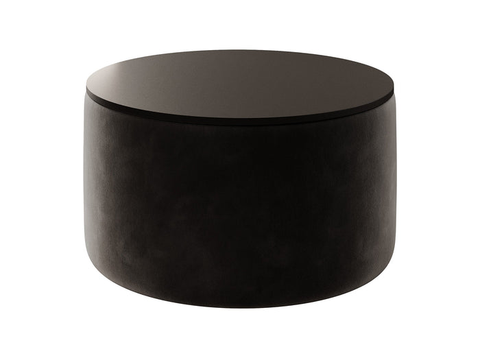 Meubella - Salontafel Marcio - Zwart velvet - 75 cm