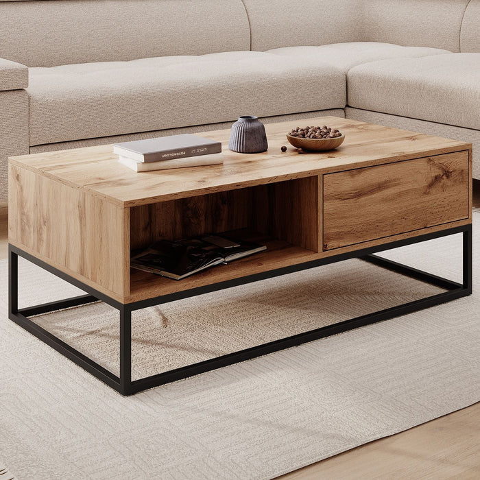 Meubella - Salontafel Delta - Eiken - 120 cm