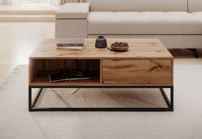 Meubella - Salontafel Delta - Eiken - 120 cm