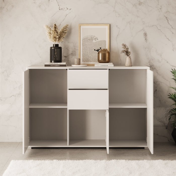 Meubella - Dressoir Gideon - Wit - 141 cm