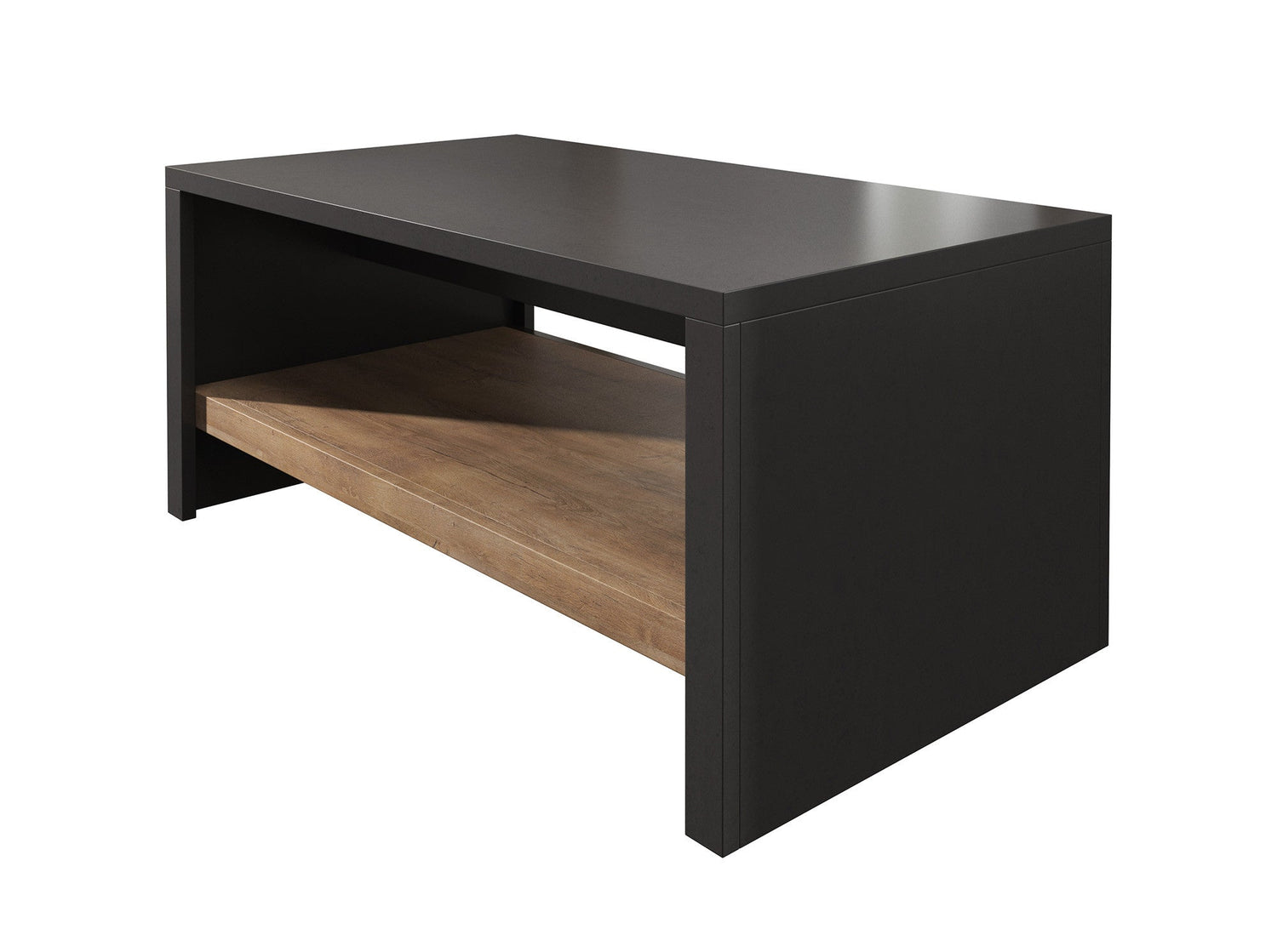 Meubella - Salontafel Monaco - Eiken - Grijs - 120 cm