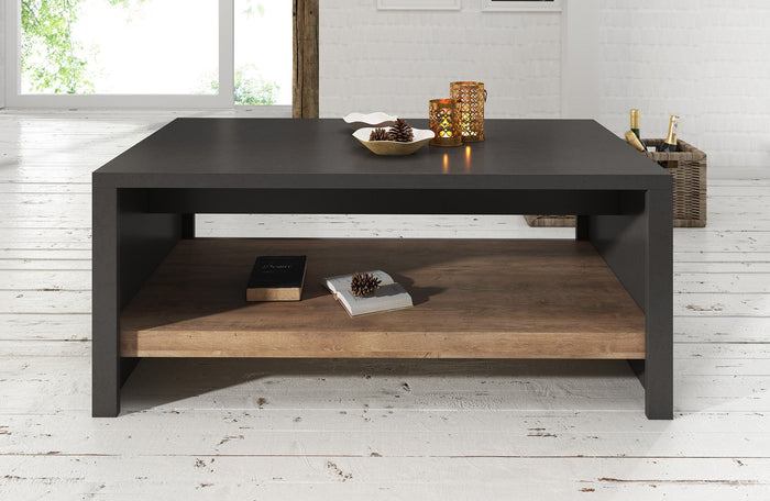 Meubella - Salontafel Monaco - Eiken - Grijs - 120 cm