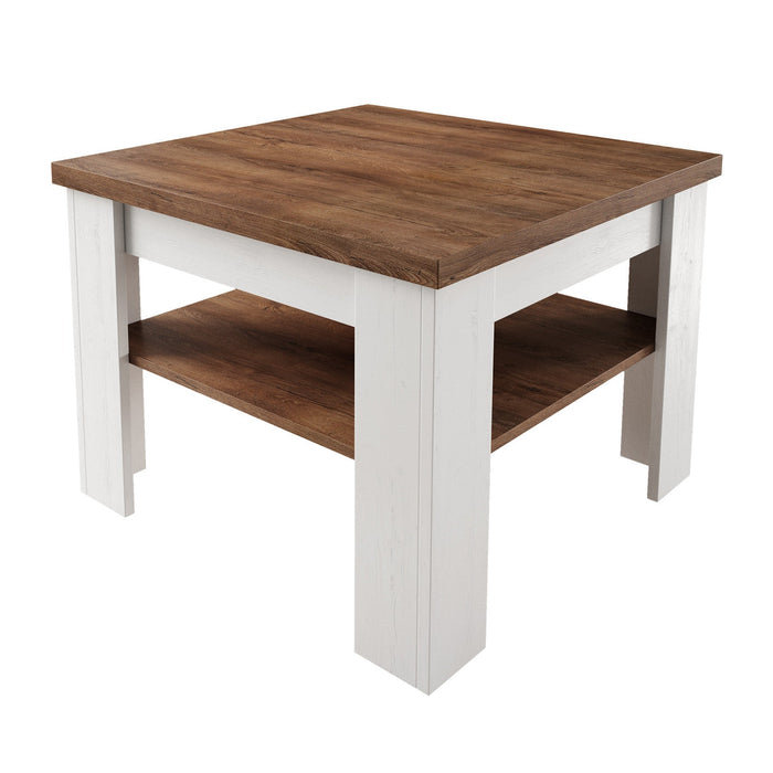 Meubella - Salontafel Parello  - Wit - Eiken - 70 cm