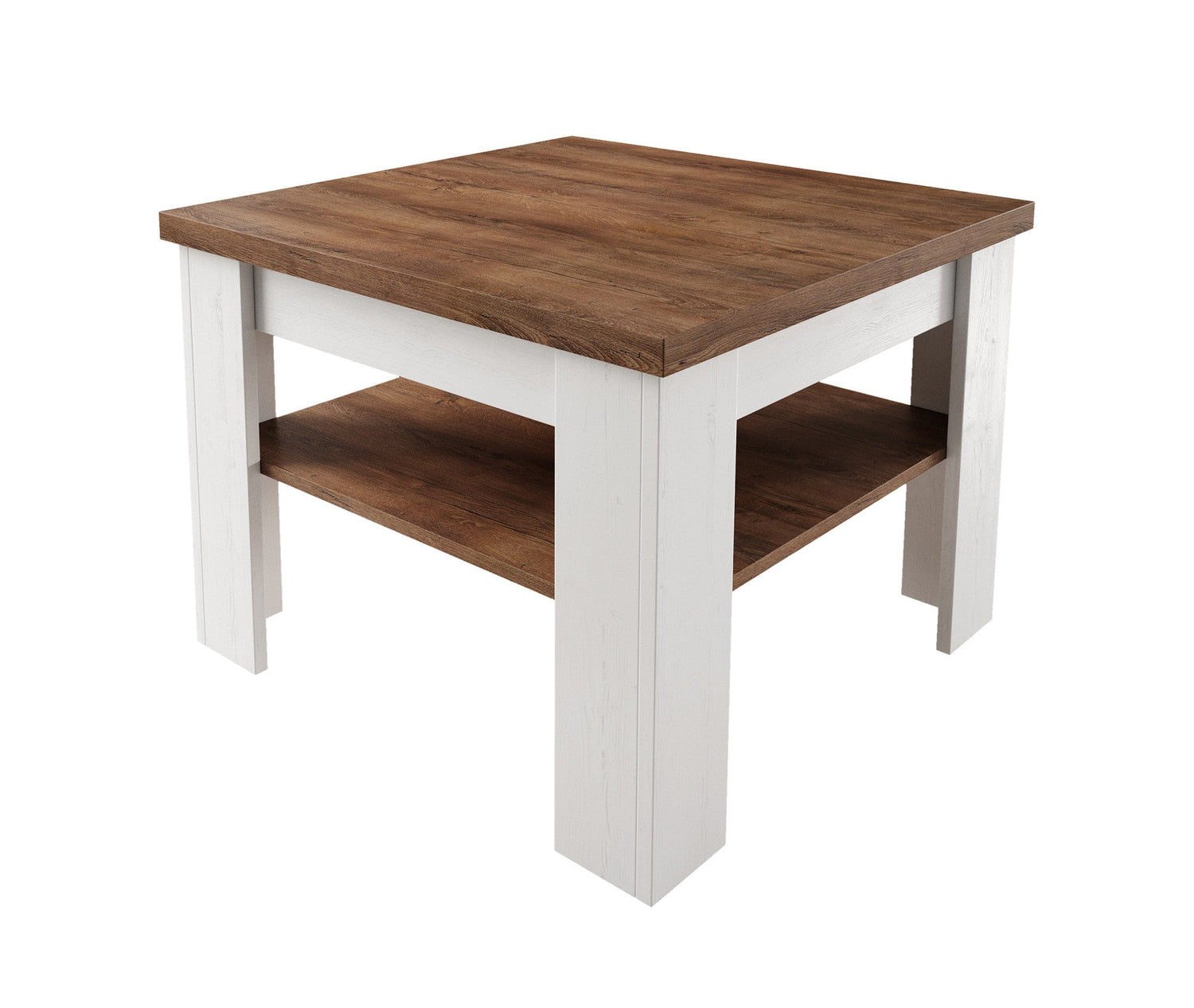 Meubella - Salontafel Parello  - Wit - Eiken - 70 cm