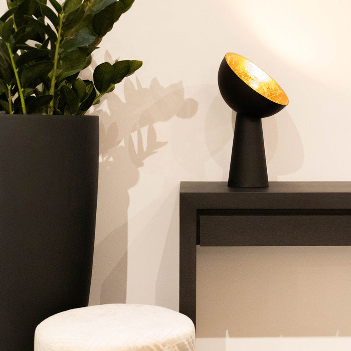 Atmooz Hopi - Tafellamp - Zwart en Goud - Metaal - 43 cm