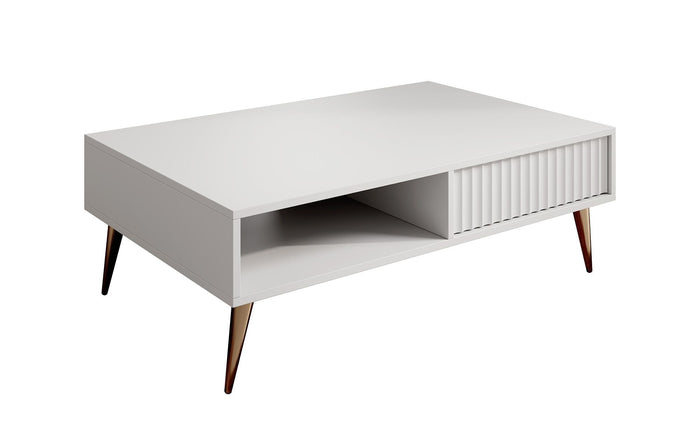 Meubella - Salontafel Winq - Wit - 102 cm