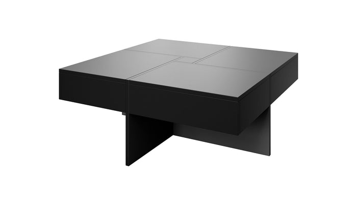 Meubella - Salontafel Dereck - Mat zwart - 85 cm