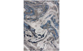Goossens Vloerkleed Marbled in Navy (marbled)
