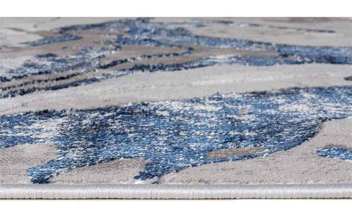 Goossens Vloerkleed Marbled in Navy (marbled)