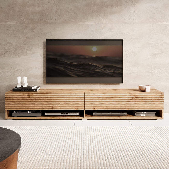 Meubella - TV-Meubel Asino - Wave - Eiken - 180 cm