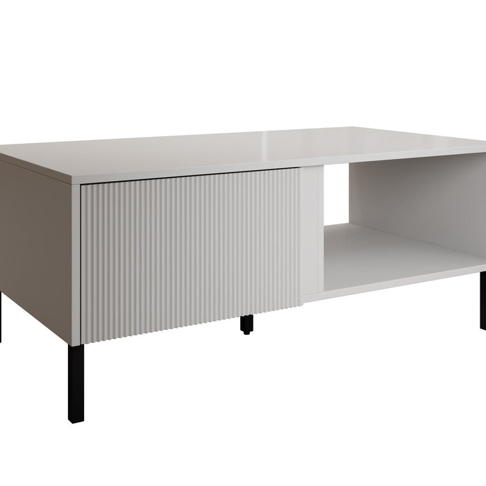 Meubella - Salontafel Margareth - Wit - 110 cm