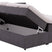 Goossens Boxspring Store met opbergruimte - grijs - 160 x 212 cm cm